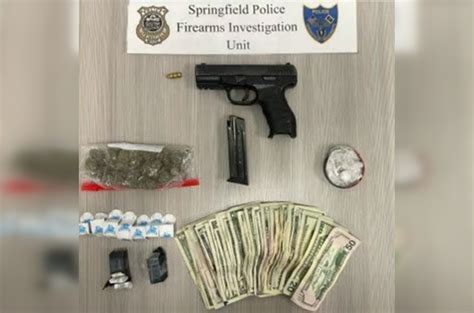 Springfield Police Seize Loaded Firearm Drugs Two Men Arrested On