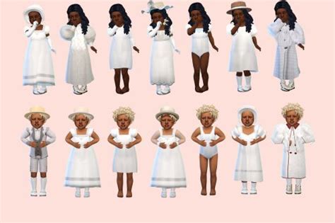 1890s Toddler Lookbook Sims 4 Toddler Sims 4 Decades Challenge Sims