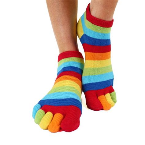 Toetoe® Socks Anklet Toe Socks Rainbow Unisize