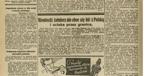 Nie osłabiać ducha obronnego Pakt Hitler Stalin w polskiej prasie u