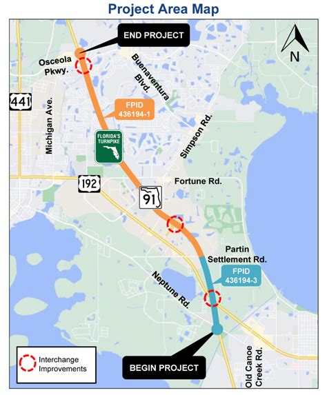 Widen Turnpike Mainline From Neptune Road To Osceola Parkway Florida