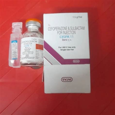 Cefoperazone Sulbactam Injection Packaging Size 1 5 Gm At 500 Box