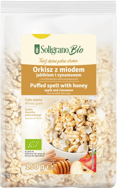 Soligrano Orkisz Ekspandowany W Polewie Z Miodem Bio 150 G Kupuj W