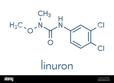 Linuron herbicide molecule. Skeletal formula Stock Vector Image & Art - Alamy