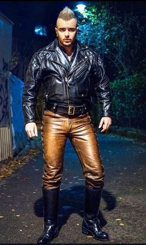 Pin By Chris Lagemann On Leather Fashion Men Leather Jeans Men Leather Jacket Men Mens