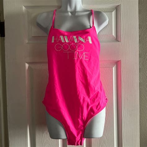 NOBO Swim Hot Pink No Boundaries Piece Swimsuit Havana Good Time