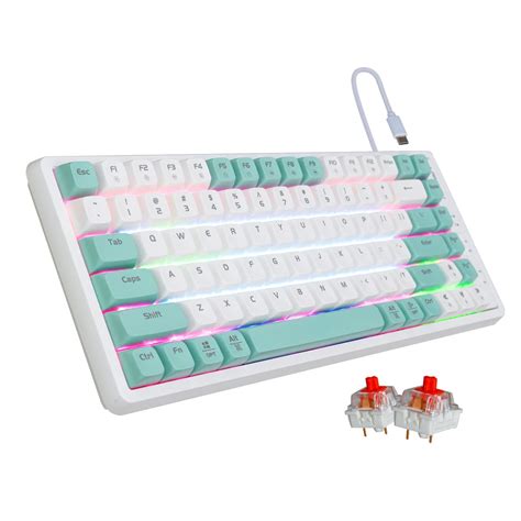 GK Hot Swap Mechanical Gaming Keyboard With MDA PBT Keycaps RGB Backlight Programmable