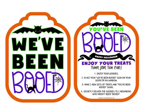 Weve Been Booed Printable