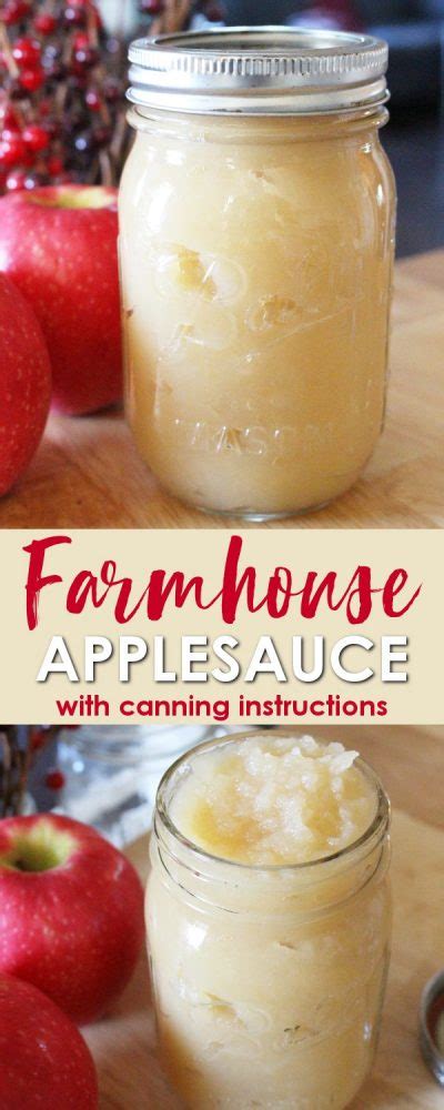 Canning Applesauce Easy Water Bath Recipe