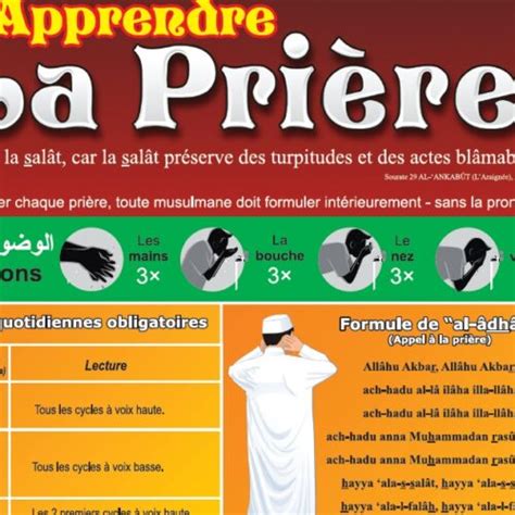 Poster Apprendre La Pri Re Pour Fille Boutique Nabil Shop