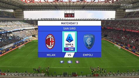 Fifa 23 Ac Milan Vs Empoli Serie A Matchday 3 Youtube