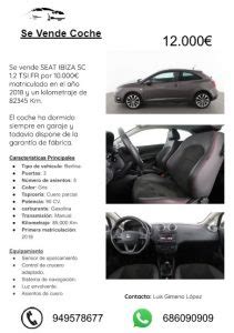 Plantilla Cartel Se Vende Coche Descarga Gratuita