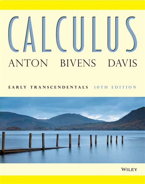 PDF Descargar Calculus Early Transcendentals Howard Anton Irl