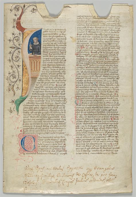 Manuscript Leaf Italian The Metropolitan Museum Of Art