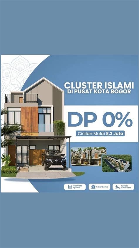 Hunian Islami Rumah Syariah Rabbani Townhouse Cimanggu Bogor Hanya