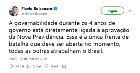 Blog Do Mello Flávio Bolsonaro Diz Que Sem Reforma Da Previdência