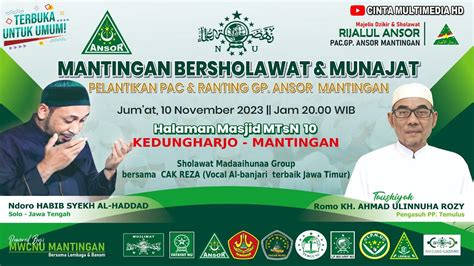 Kalioso Bersholawat Bersama Habib Zaidan Bin Haidar Bin Yahya Dan Habib