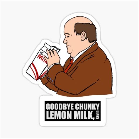 "Goodbye Chunky Lemon Milk" Sticker for Sale by LawsonFabrics | Redbubble