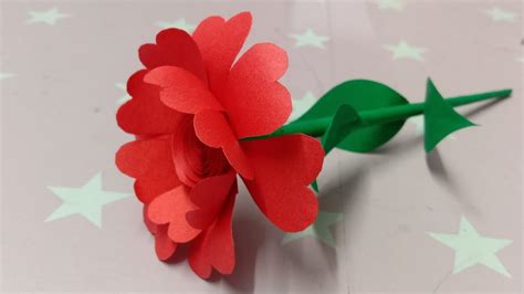 How To Make A Paper Flower Making Flower Making With Paper Paper