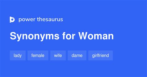 Woman Synonyms Words And Phrases For Woman