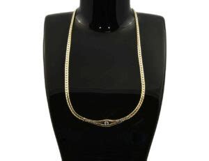 Collier K Gelbgold Brillanten Zus Ct Cm Lang