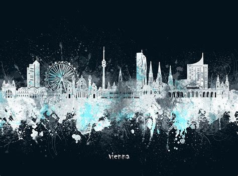 Vienna Skyline Artistic V Digital Art By Bekim M Pixels