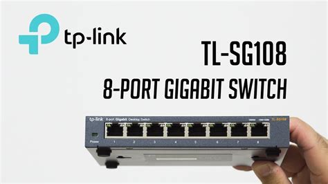 TP Link TL SG108 8 Port Gigabit Switch Unboxing Quick Look YouTube