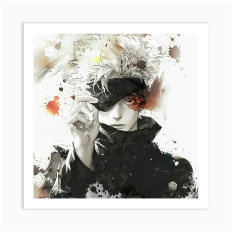gojo anime art print  newsart fy