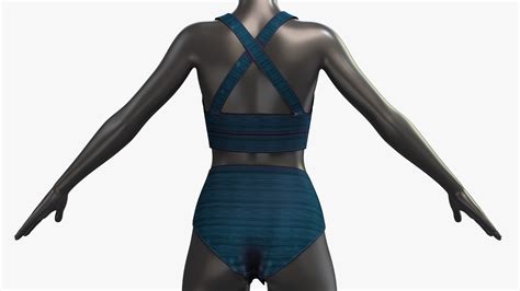 D Bikini Set Mannequin Female Pose PBR K TurboSquid