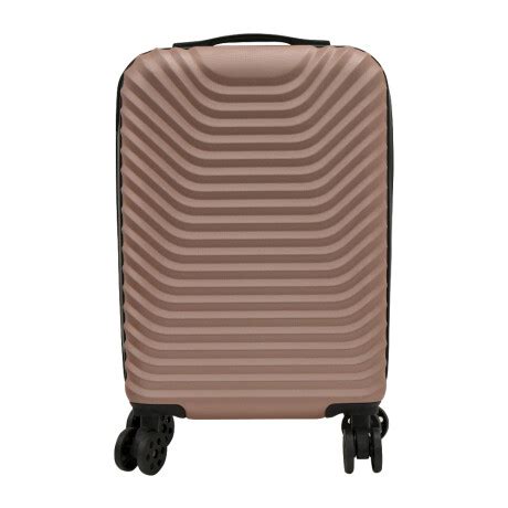 Valija Rígida Chica p Cabina Carry On Viaje 4 Ruedas Candado Rose