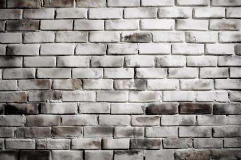 Premium Ai Image White Brick Wall Texture Background White Brick Wall