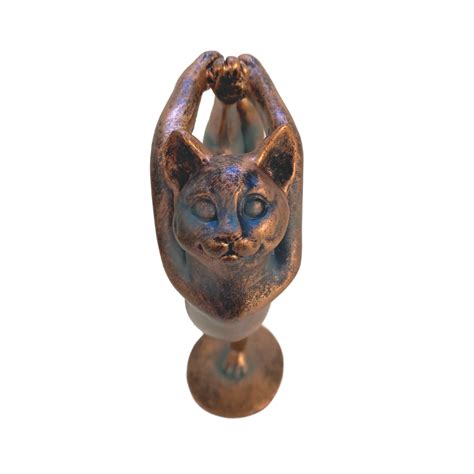 Yoga Cat Statue To Remind You To Stretch And Be Flexible