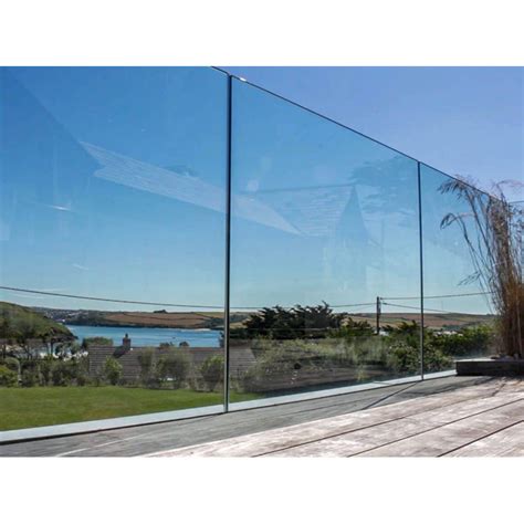 Hihaus New Indoor Ss Frameless Tinted Glass Balustrade Railing Fence