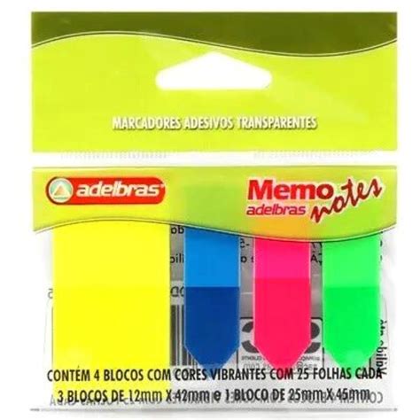 Marcador Adesivo Neon Adelbras Busca Na Butiello Papelaria