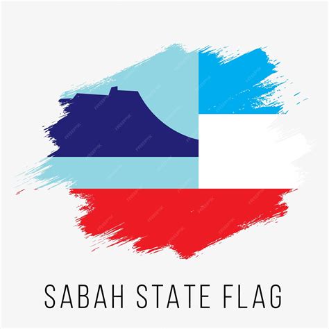 premium vector malaysia state sabah vector flag design template sabah