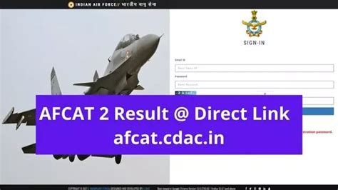 Afcat Result Link Out Afcat Cdac In Iaf Merit List Cut Off Marks