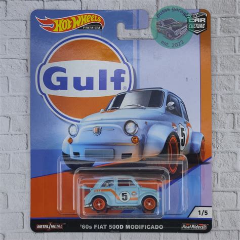 Hot WHEELS 60S FIAT 500D MODIFICADO GULF PREMIUM Shopee Malaysia