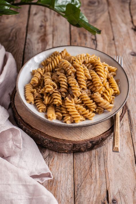 Französische Zwiebel Pasta Veganer Foodblog aus Hamburg geschrieben