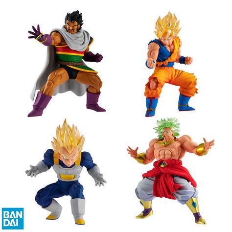 In Stock Bandai Dragon Ball Z Gashapon Hg 09 Super Saiyan Goku Vegeta Broly Anime Figure Action