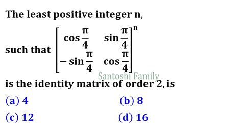 The Least Positive Integer N Such That Orthogonal Matrices Iit Jam