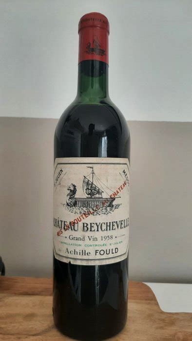 1958 Chateau Beychevelle Saint Julien Grand Cru Classé 1 Botella 0