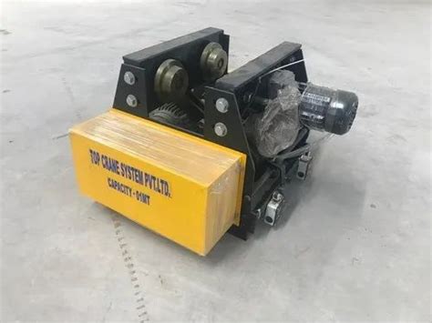 Electric Heavy 1 Ton Trolley Hoist, For Industrial, Load Capacity: 2 Mt ...