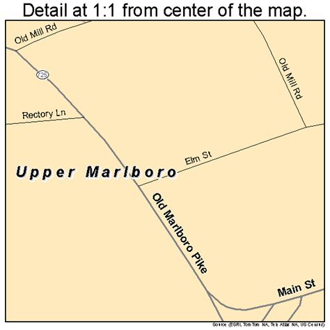 Upper Marlboro Maryland Street Map 2479875