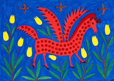 Paintings of Ukrainian Naïve Art icon Prymachenko come to ...