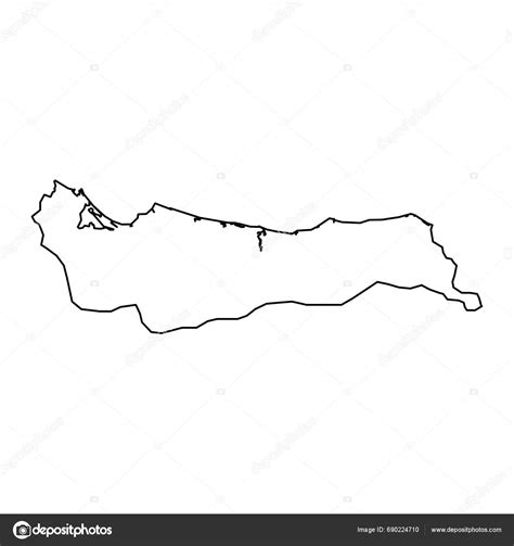 Atlantida Department Map Administrative Division Honduras Vector ...