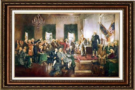 Eliteart The Declaration Of Independence By John Trumbull Oil Painting Reproduction