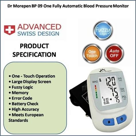 Dr Morepen Bp 09 Fully Automatic Blood Pressure Machine At Rs 1000 Dr