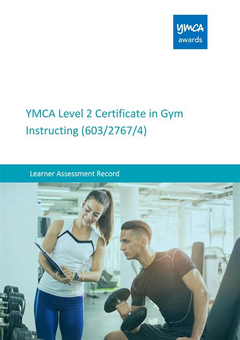 Ymca Level 2 Certificate In Gym Instructing 60327674 Learner Assessment Record By Ymca