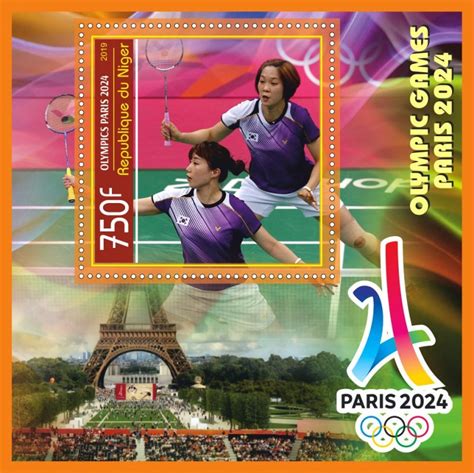 Stamps Olympic Games 2024 In Paris 2019 6 Sheets Perforated Africa