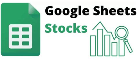 Google Sheets Stocks How To Get Stock Data In Google Sheets